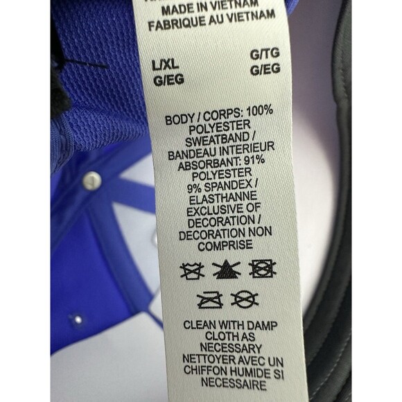 Nike Golf Club Hat Dri Fit Purple/White‎ Swoosh Unisex Flex L/XL Structured Cap - Picture 13 of 14